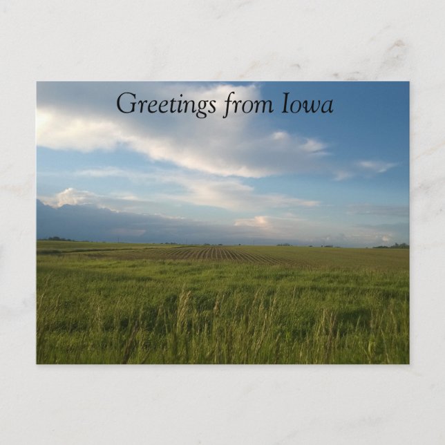 Greetings from Iowa postcard (Front)