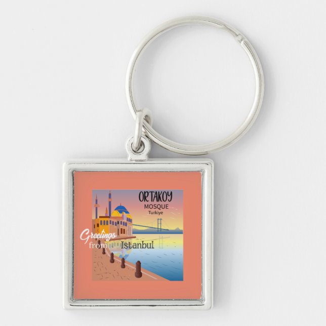 Greetings from Istanbul Turkey Keychain (Front)