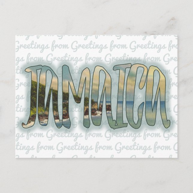 Greetings from Jamaica postcard (Front)