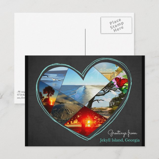 Greetings from Jekyll Island, Georgia ♥ Postcard (Front/Back)
