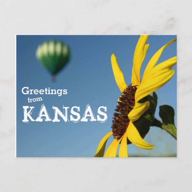 Greetings from Kansas Postcard (Front)