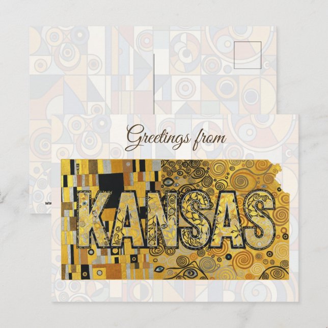 Greetings from Kansas Postcard (Front/Back)