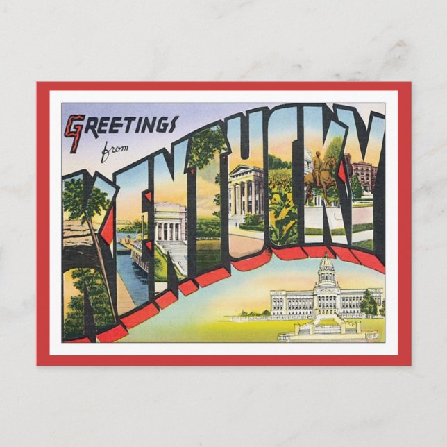 Greetings From Kentucky Postcard (Front)