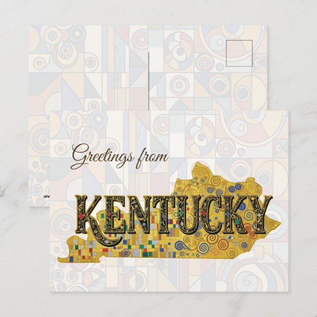Greetings from Kentucky Postcard (Front/Back)