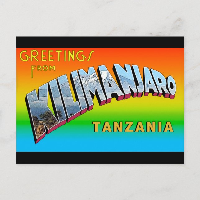 Greetings from Kilimanjaro Postcard (Front)