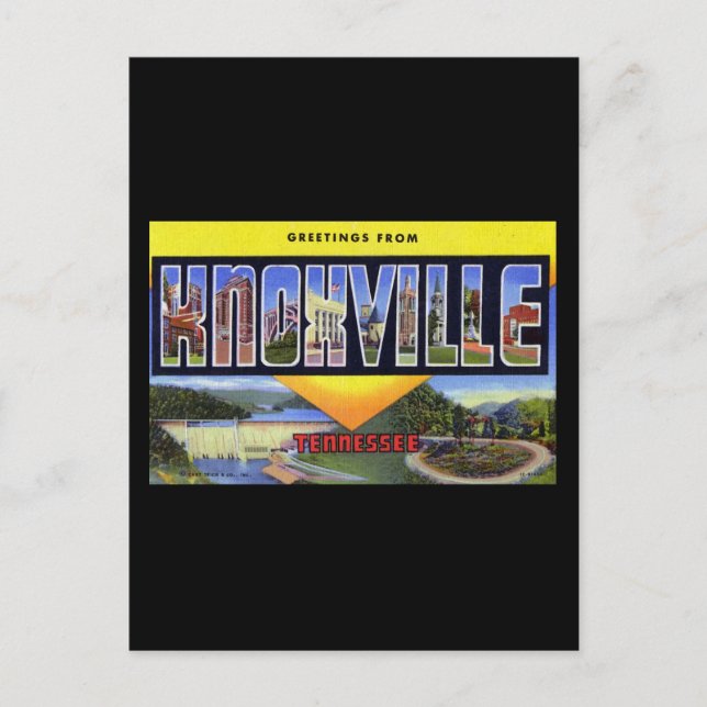 Greetings from Knoxville Tennessee Postcard (Front)