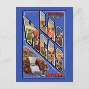 Greetings from Las Vegas Large Letter Postcard