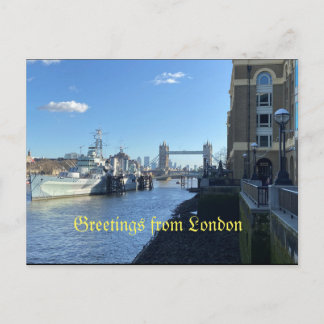 Greetings From London Postcard