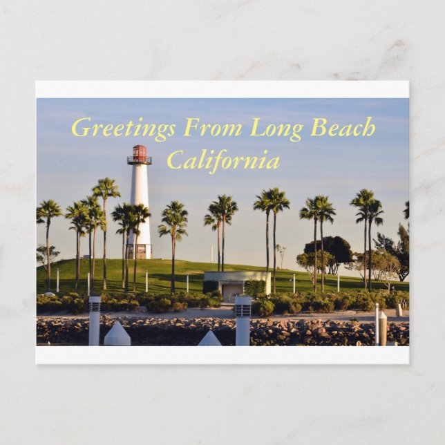 Greetings from Long Beach California Postcard (Front)