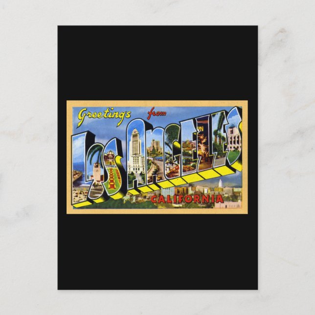 Greetings from Los Angeles California Postcard (Front)
