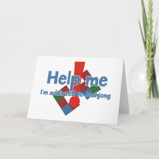 Greetings from Mahjong addict Card