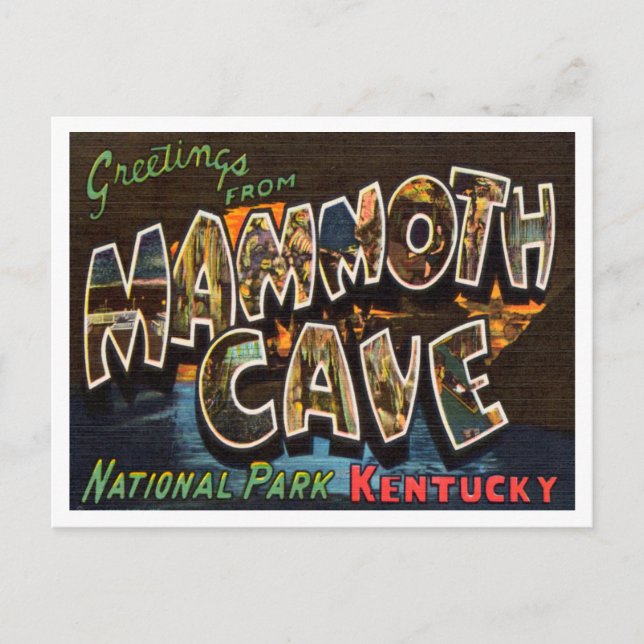 Greetings from Mammoth Cave National Park Kentucky Postcard (Front)