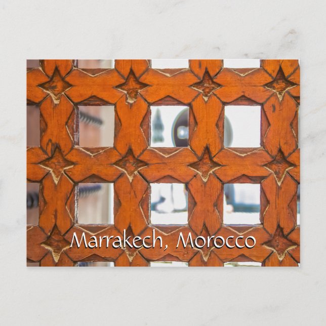Greetings from Marrakech Morocco Postcard (Front)