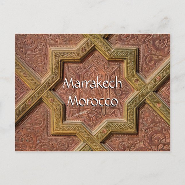 Greetings from Marrakech Morocco Postcard (Front)