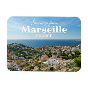Greetings from Marseille France Souvenir Magnet