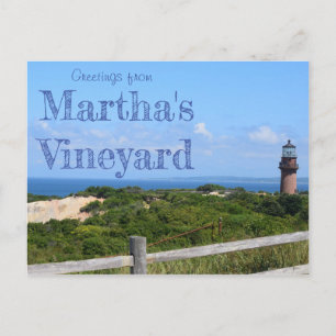 Greetings from Martha's Vineyard Postcard
