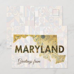 Greetings from Maryland Postcard