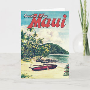 Greetings From Maui, Hawaii Card