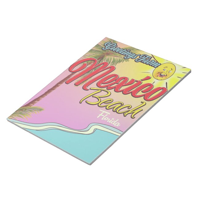 Greetings From Mexico Beach Florida Notepad (Angled)