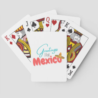 Greetings From Mexico Playing Cards