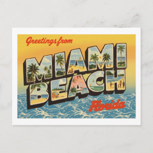 Greetings from Miami Beach, Florida Postcard
