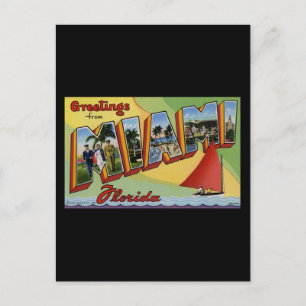 Greetings from Miami Florida Postcard