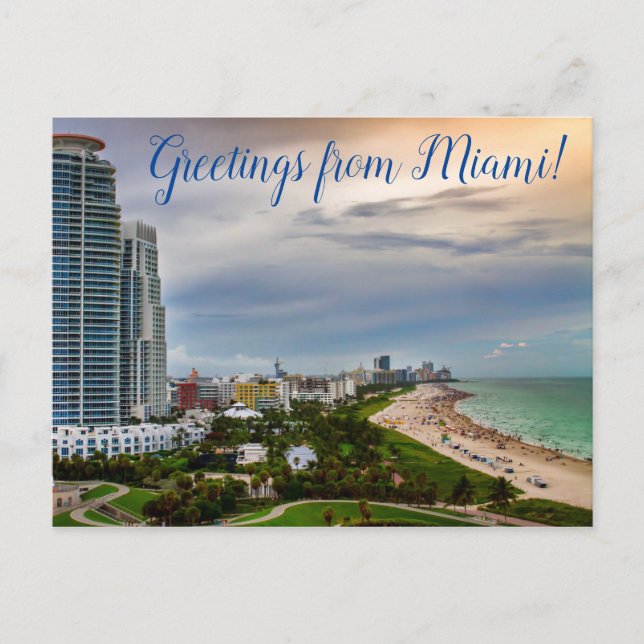 Greetings from Miami! Postcard (Front)