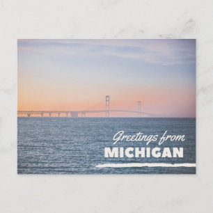 Greetings From Michigan Postcard