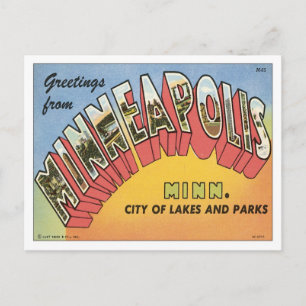 Greetings From Minneapolis Postcard