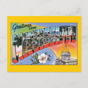 Greetings from Mississippi Postcard