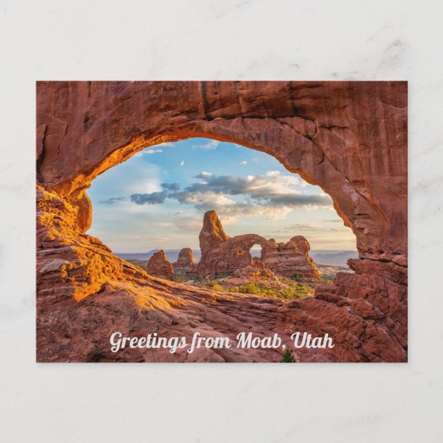 Greetings From Moab, Utah Postcard (Front)
