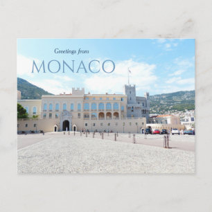 Greetings from Monaco Postcard Prince's Palace