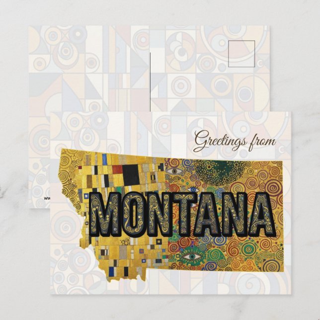 Greetings from Montana Postcard (Front/Back)