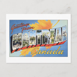 Greetings From Montreal, Canada Postcard