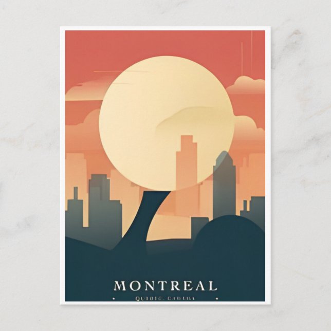 Greetings from Montreal, Canada Vintage Travel  Postcard (Front)