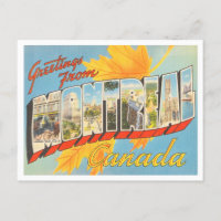 Greetings from Montreal, Canada Vintage Travel