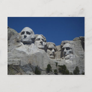 Greetings From Mt Rushmore Postcard