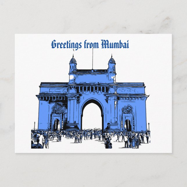 Greetings from Mumbai postcard (Front)