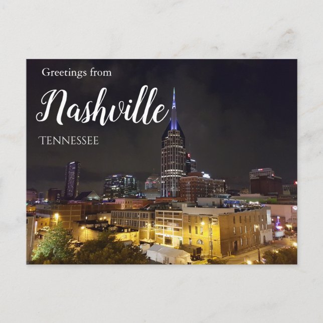 Greetings from Nashville Tennessee Postcard   (Front)