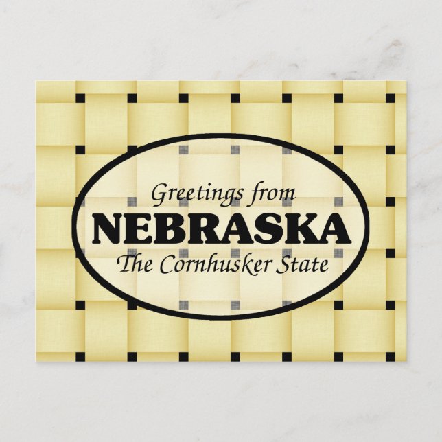 Greetings from Nebraska Postcard (Front)