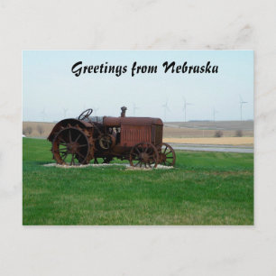 Greetings from Nebraska Postcard