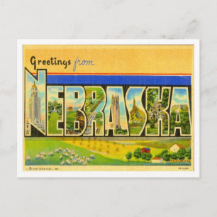 Greetings From Nebraska Postcard