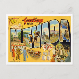 Greetings From Nevada Postcard