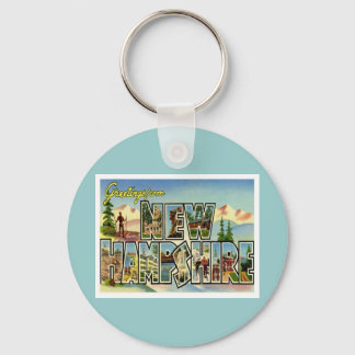 Greetings From New Hampshire Keychain