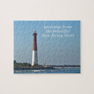 Greetings From New Jersey - Barnegat Light Jigsaw Puzzle