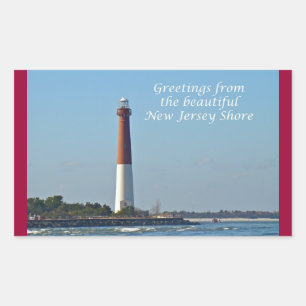 Greetings From New Jersey - Barnegat Light Sticker