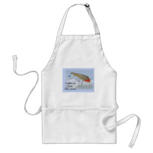 Greetings From New Jersey Fishing Lure Standard Apron