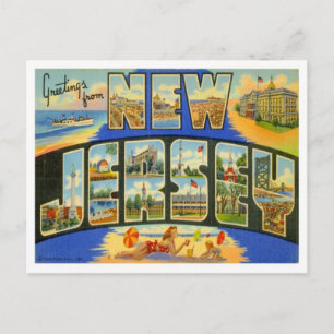 Greetings From New Jersey Postcard