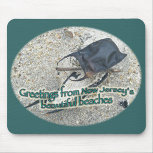 Greetings From New Jersey's Beautiful Beaches Mouse Pad