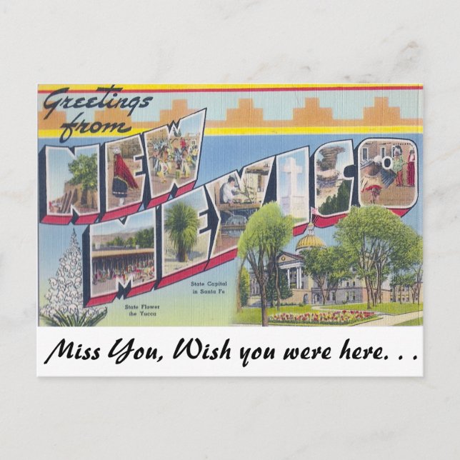 Greetings from New Mexico Postcard (Front)